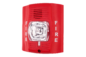 Fire horn strobe alarm
